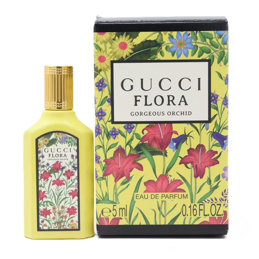 Gucci Flora Gorgeous Orchid Eau De Parfum Miniature Splash For Women 0.16oz