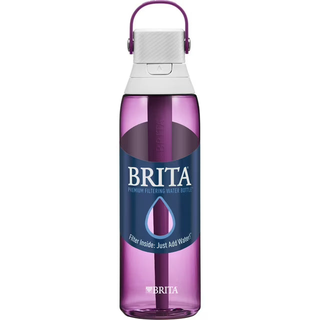 Brita 26oz Orchid Premium Leak Proof Filtered Water Bottle with Straw