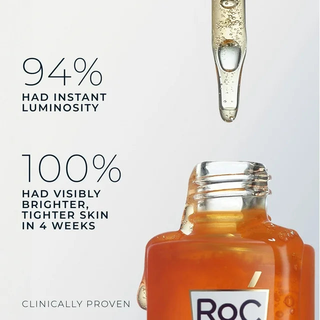 RoC 10% Vitamin C Face Serum - Anti-Aging, Skin Tone & Dark Spot Treatment, 1oz