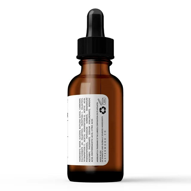 Asterwood Triple Repair Matrixyl 3000 + Argireline + Hyaluronic Acid + Organic Vitamin C Serum for Face
