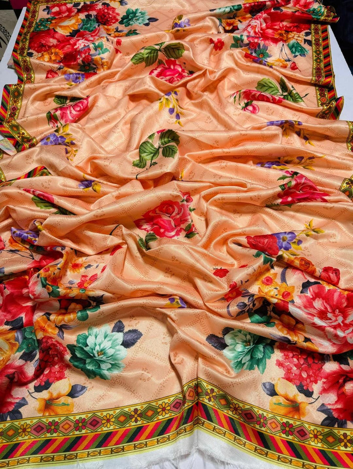 3 Pcs Women's Unstitched Embroidered Lawn Suit Hype Hem