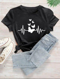 Women's Stitched Printed T-Shirt