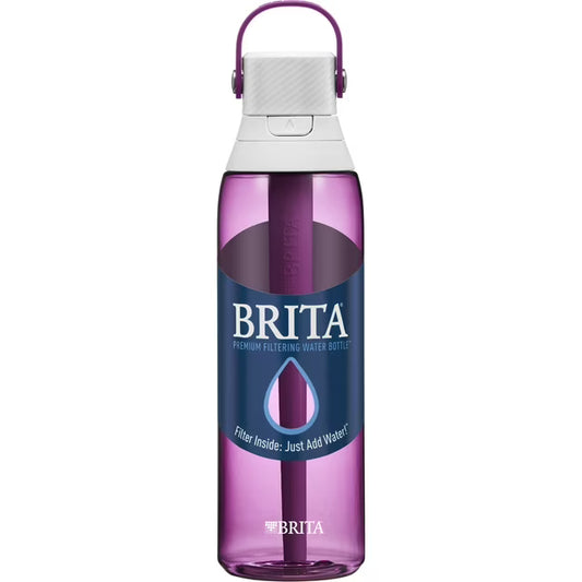 Brita 26oz Orchid Premium Leak Proof Filtered Water Bottle with Straw